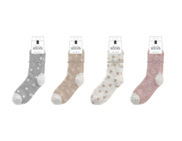 Ladies Cozy Printed Socks