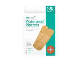 Waterproof Plasters - 100 Pack