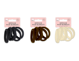 Medium Rolled Hair Bobbles 20pk