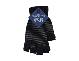 Mens Fingerless Gripper Gloves