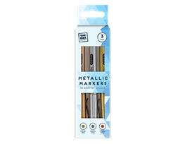 Metallic Markers 3pk