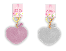 Mother's Day Heart Plush Keyring