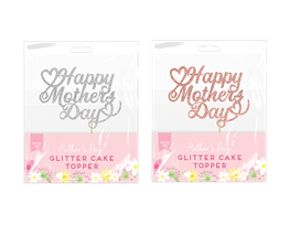 Mother's Day Glitter Cake Topper 21.5cm