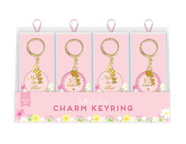 Mother's Day Metal Keyring PDQ