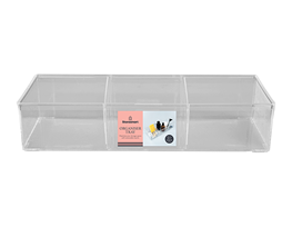 Organiser Tray with Removeable Inserts 7X12.8X33cm