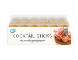 Cocktail Sticks - 500 Pack (With PDQ)