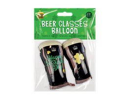 St. Patrick's Day Beer Glasses Balloon 28"