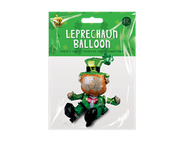 St. Patrick's Day Sitting Leprechaun Balloon 22"