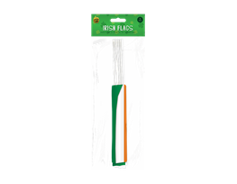 Irish Plastic Flags 5pk