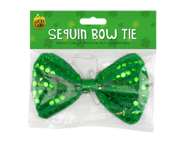 St. Patrick's Day Sequin Bow Tie