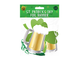 St. Patrick's Day Foil Banner 3.65m