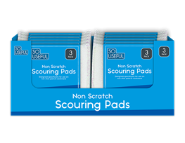 Pearl Nonscratch Scouring Pads 3pk CDU