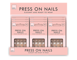 Press On Nails - 12 Pack (With PDQ)