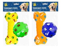 Vinyl squeaky toy 2 pack