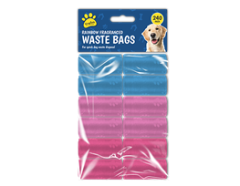 Rainbow Fragranced Doggy Poo Bags 240pk