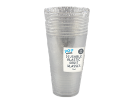 Plastic Spirit Glasses 8pk