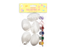 Polystyrene Eggs & Paint Set