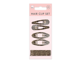 Printed Hair Clip Set 10pk