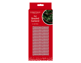 Red Beaded Garland 10M