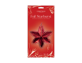 Red Foil Starburst