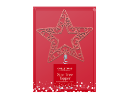 Red Tree Top Star 14cm