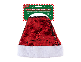 Reversible Christmas Sequin Santa Hat