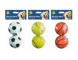 Rubber Play Ball 2pk