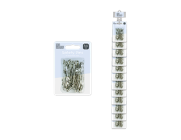 Safety Pins 50pk With Clip Strip