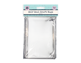 Self Seal A6 Craft Bags Rectangle 50 Pack