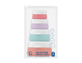 Silicone Travel Jars 4pk