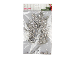 Silver Glitter Stems 45cm 3 Pack