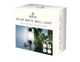 Silver Solar Wall Lights 2pk