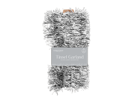 Silver Tinsel Garland 5m