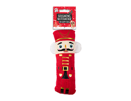 Small Squeaking Plush Nutcracker