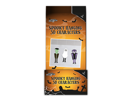 Spooky 3D Hanging Card Characters 3pk PDQ