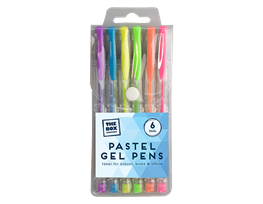 Pastel Gel Pens - 6 Pack