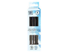 Fine liners & Rollerballs 4pk