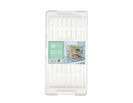 Stackable Fridge Tray with Detachable Lid 10.7X15.2X30.5cm