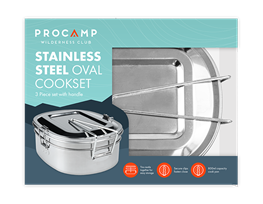 Stainless Steel Oval Cookset