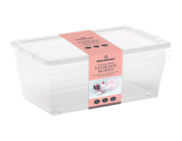 Storage Box with Lid 6L 3pk