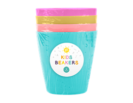 Kids Plastic Beakers 4pk