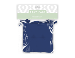 Summer Navy Outdoor Seat Pads 2pk