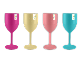 Summer Plastic Wine Glass