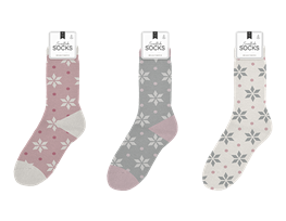 Ladies Snowflake Thermal Socks