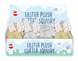 Easter Plush Glitter Squishies PDQ