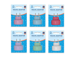 Coloured Travel Adaptor UK to EU