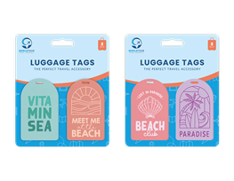 Trend PU Leather Luggage Tags 2pk