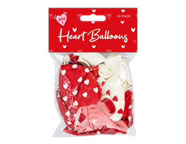 Heart Printed Balloons 10pk