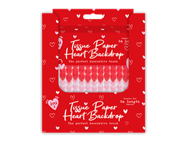 Valentine's Heart Ombre Tissue Paper Backdrop PDQ