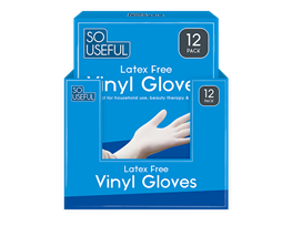 Vinyl Gloves 12pk CDU